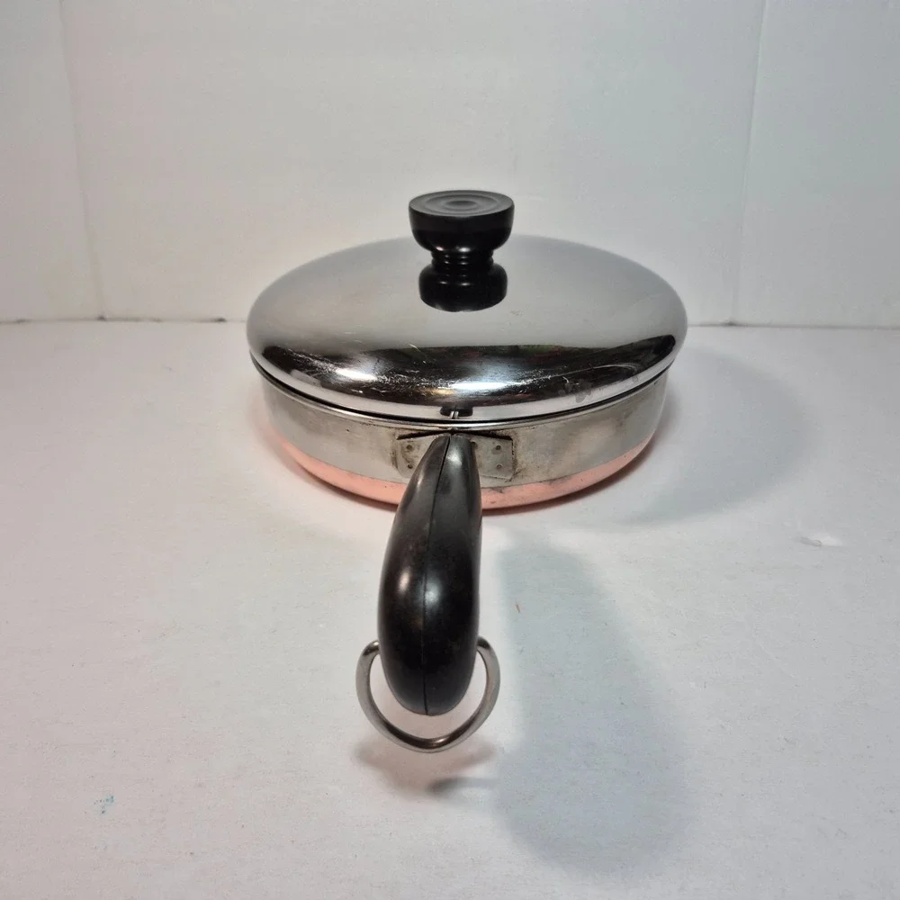 Revere Ware Revereware 1 Qt Copper Bottom Combination Pan Riverside with Lid